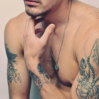 最新时尚个性纹身头像图片