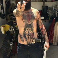 欧美帅哥qq纹身头像图片