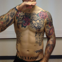 欧美帅哥qq纹身头像图片