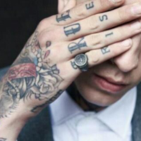 欧美帅哥qq纹身头像图片