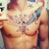 欧美帅哥qq纹身头像图片