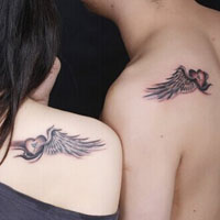 最新超拽qq情侣纹身头像图片