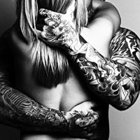 最新超拽qq情侣纹身头像图片