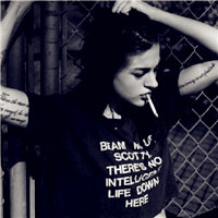 超有范儿的欧美女生纹身头像