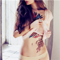 超有范儿的欧美女生纹身头像