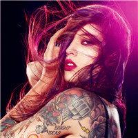 超有范儿的欧美女生纹身头像