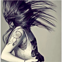 超有范儿的欧美女生纹身头像