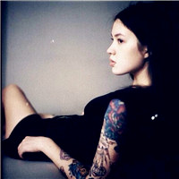 超有范儿的欧美女生纹身头像