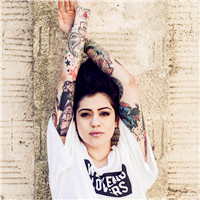 超有范儿的欧美女生纹身头像