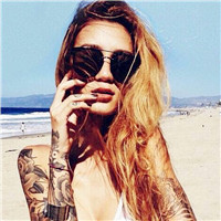 超有范儿的欧美女生纹身头像