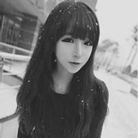 孤独的非主流女生黑白头像