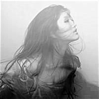 孤独的非主流女生黑白头像