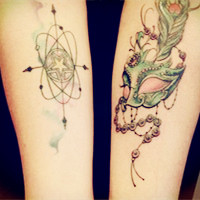 最新个性简约情侣纹身头像