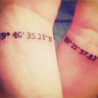 最新个性简约情侣纹身头像