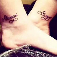 最新个性简约情侣纹身头像