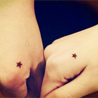 最新个性简约情侣纹身头像