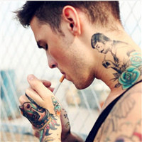 欧美霸气帅哥纹身头像图片