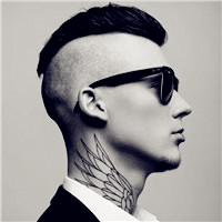 欧美霸气帅哥纹身头像图片