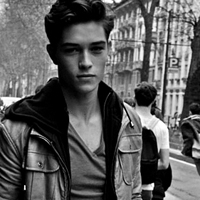 史上最帅气的男生黑白头像