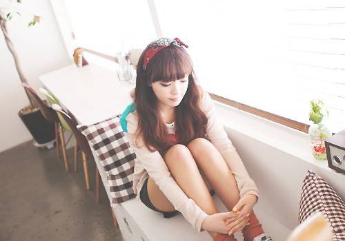 韩范唯美清纯女生意境美图