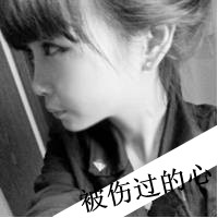 非主流女生黑白伤感带字头像