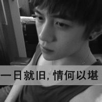 精选黑白伤感颓废男生头像