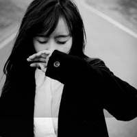 性感漂亮的美女黑白头像图片