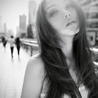 最热非主流qq女生黑白头像