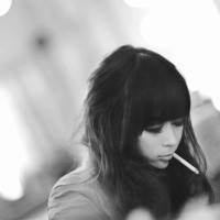 非主流唯美女生黑白头像图