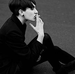 时尚个性欧美男生黑白头像