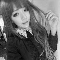 非主流唯美女生黑白头像图