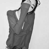 个性唯美女生黑白伤感头像精选