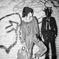 超拽个性黑白女生头像图片