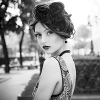 超拽个性黑白女生头像图片