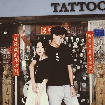 一男一女非主流情侣头像图片