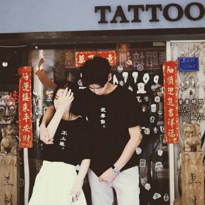 一男一女非主流情侣头像图片