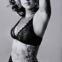 欧美时尚前卫情侣纹身头像