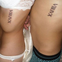 欧美时尚前卫情侣纹身头像