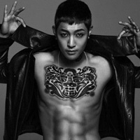 欧美时尚前卫情侣纹身头像