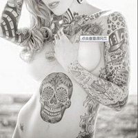 欧美时尚前卫情侣纹身头像