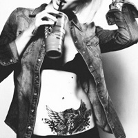 欧美时尚前卫情侣纹身头像