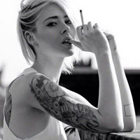 欧美时尚前卫情侣纹身头像