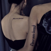 欧美时尚前卫情侣纹身头像