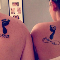 欧美时尚前卫情侣纹身头像