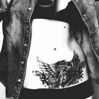 欧美时尚前卫情侣纹身头像