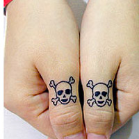 好看的手指纹身情侣头像图片