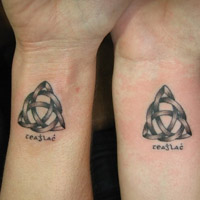 好看的手指纹身情侣头像图片