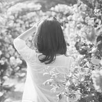 唯美伤感女生黑白qq头像图片