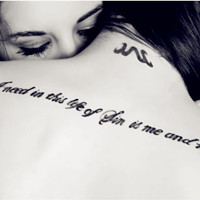 唯美小清新的女生纹身头像