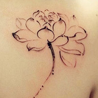 唯美小清新的女生纹身头像